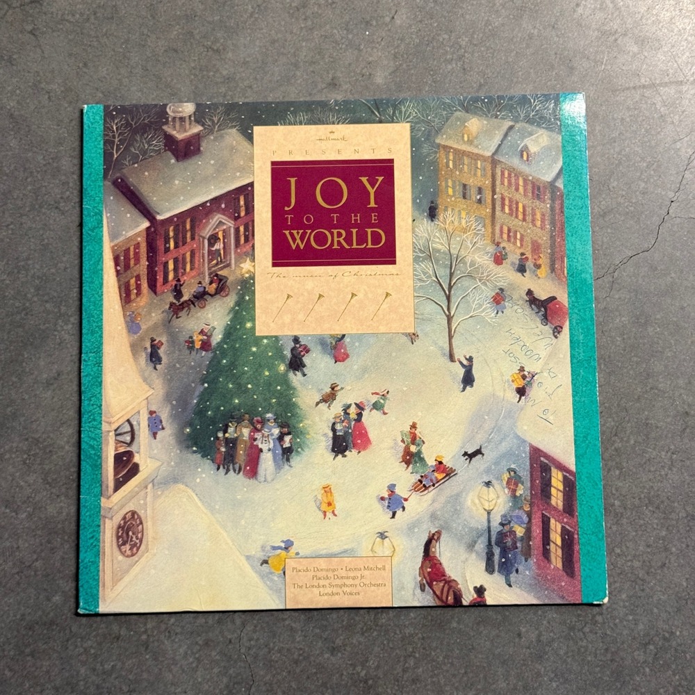 Hallmark Joy to the World Christmas Vinyl LP Placido Domingo London Symphony 88